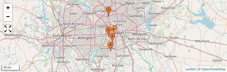 Related schools map