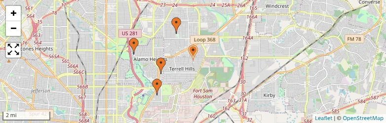 Related schools map