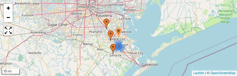 Related schools map