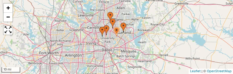 Related schools map