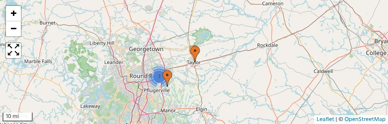 Related schools map