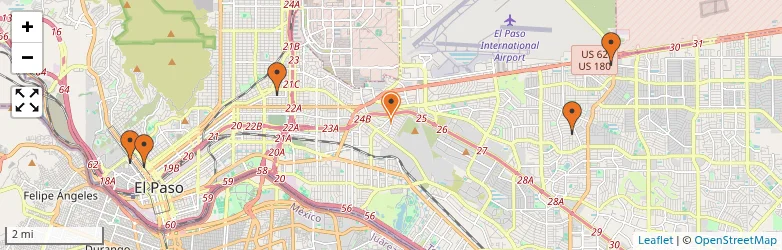 Related schools map