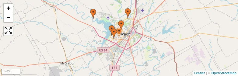 Related schools map