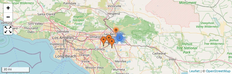 Related schools map