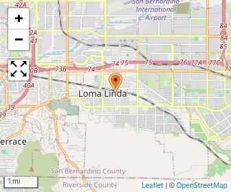 Map of Loma Linda Children's Center