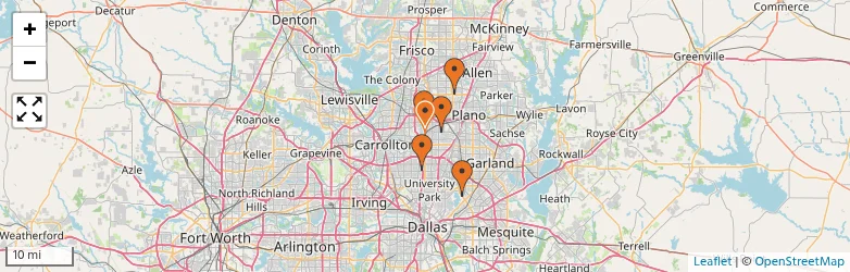 Related schools map