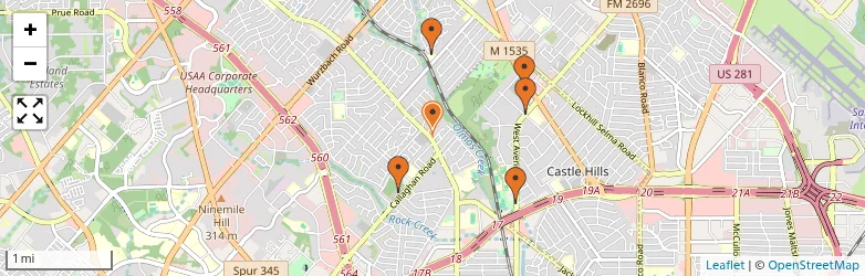 Related schools map