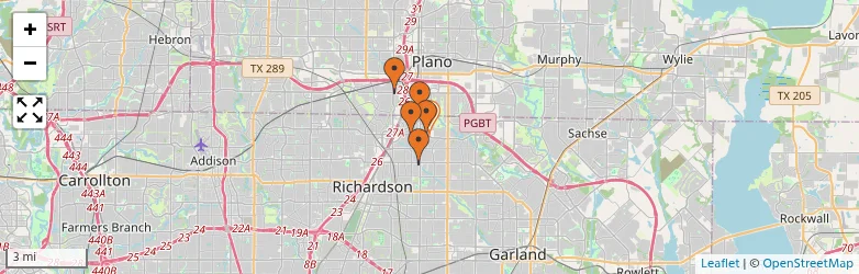 Related schools map