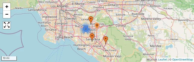 Related schools map