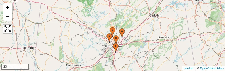 Related schools map
