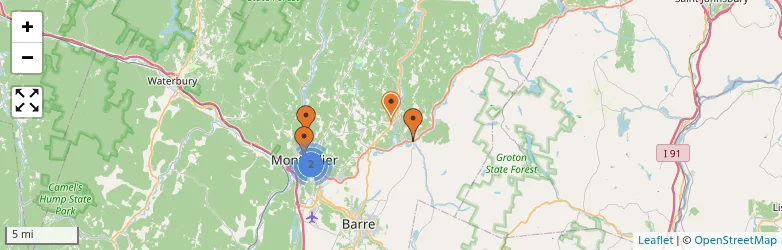 Related schools map