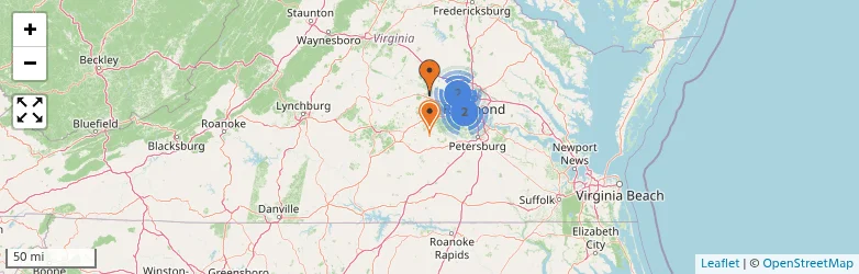 Related schools map