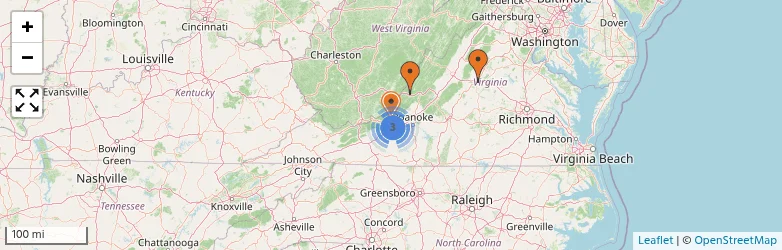 Related schools map