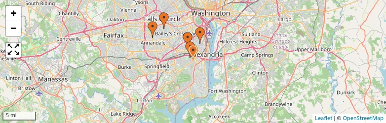 Related schools map
