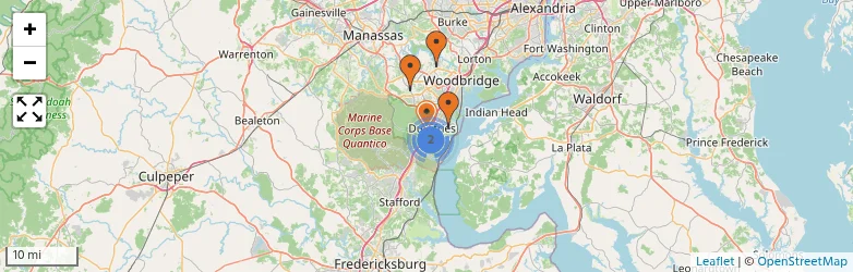 Related schools map