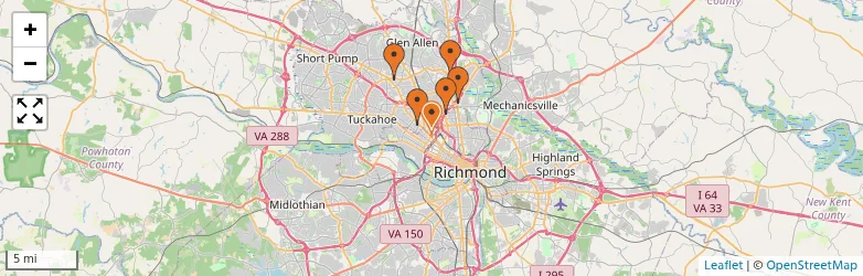 Related schools map