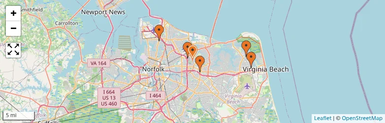 Related schools map