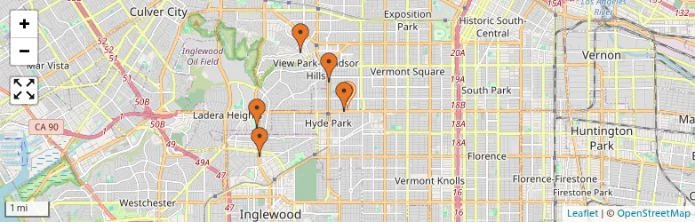Related schools map