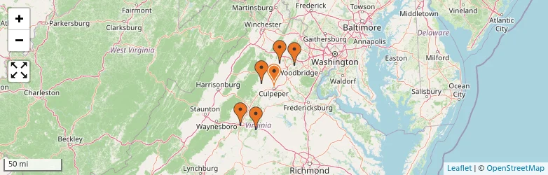Related schools map