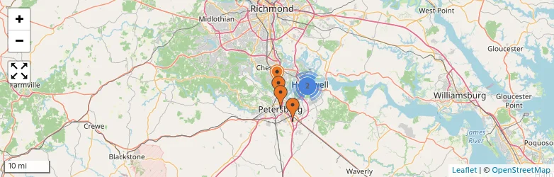Related schools map