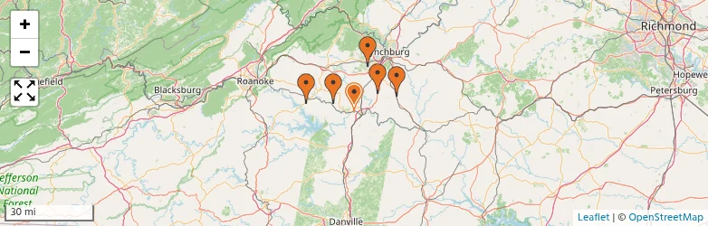 Related schools map