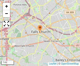 Map of Falls Church Episcopal Day School