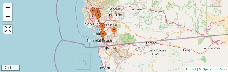Related schools map