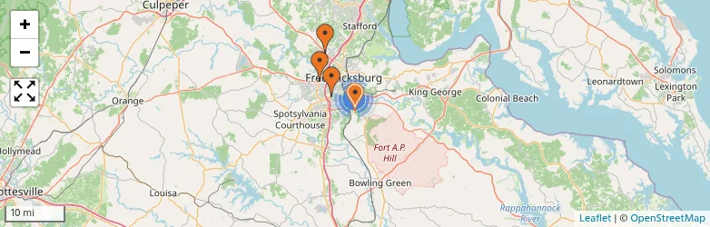 Related schools map