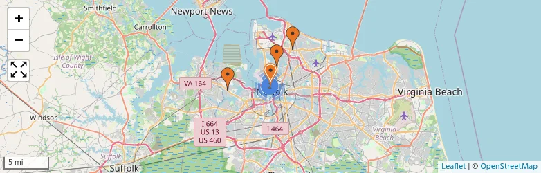 Related schools map