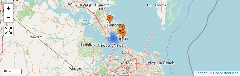 Related schools map