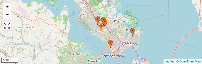 Related schools map