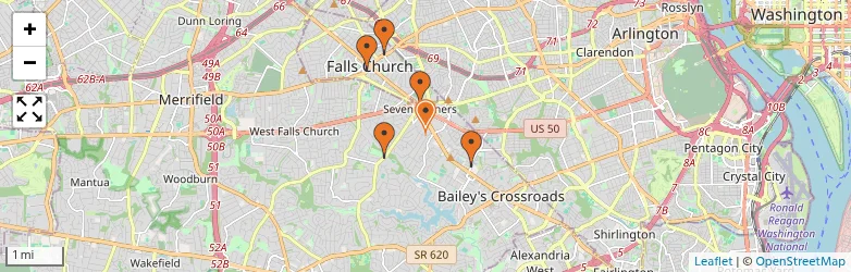 Related schools map