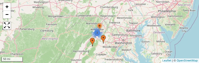 Related schools map