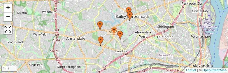 Related schools map