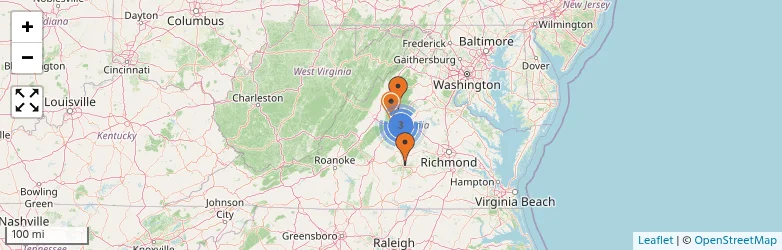 Related schools map
