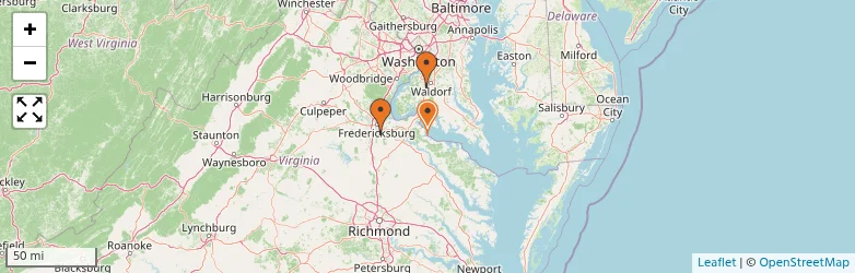 Related schools map