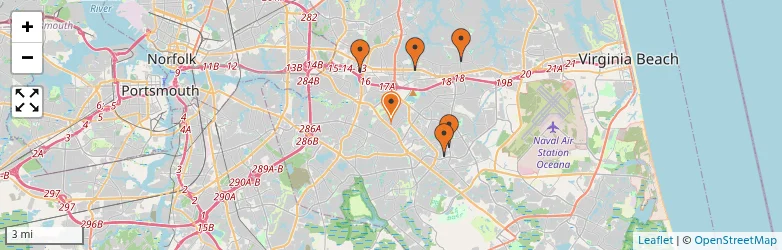 Related schools map