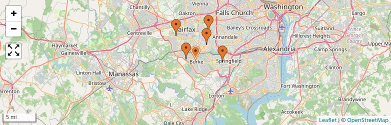Related schools map