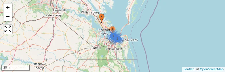 Related schools map