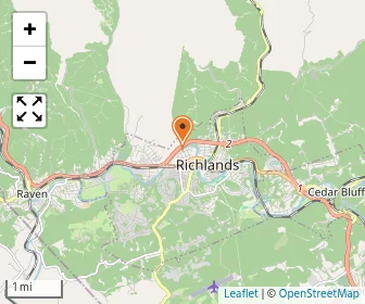 Map of Richlands Christian Academy