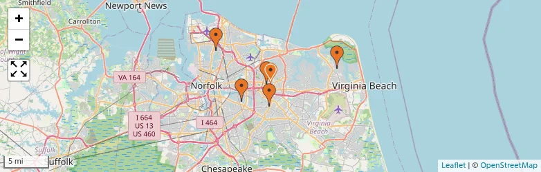 Related schools map