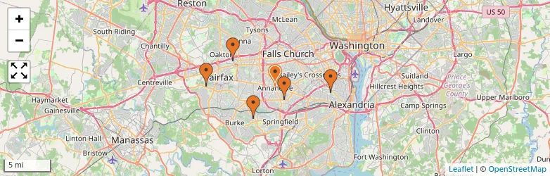 Related schools map