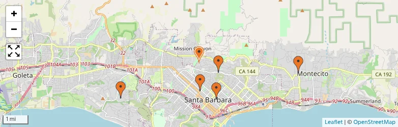 Related schools map
