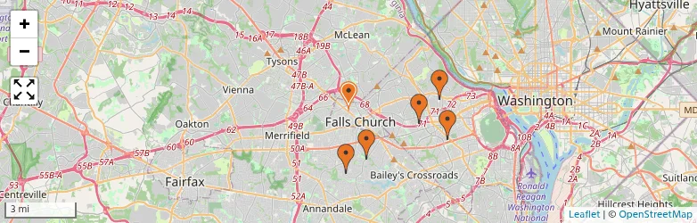 Related schools map