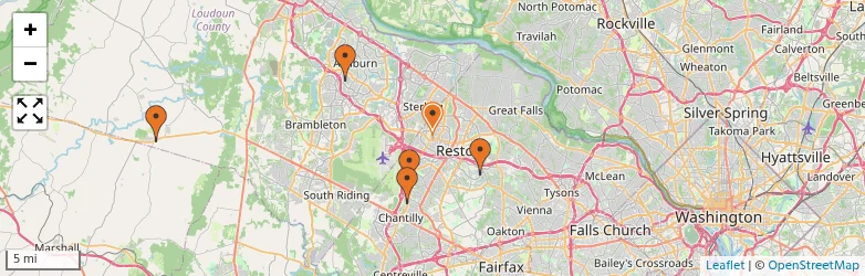 Related schools map