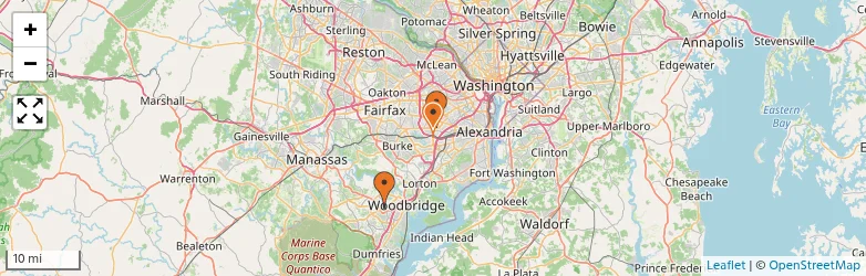 Related schools map