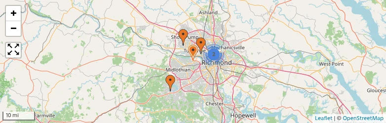 Related schools map