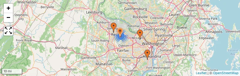 Related schools map