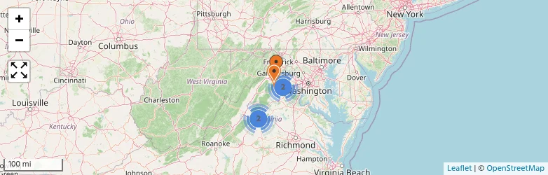 Related schools map