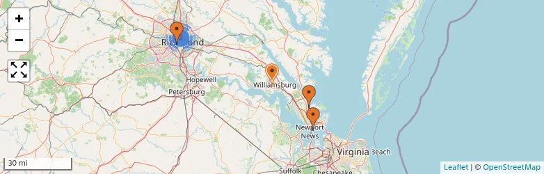 Related schools map